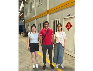 歡迎東南亞客戶來(lái)樂(lè)發(fā)工廠考察試機(jī)！
